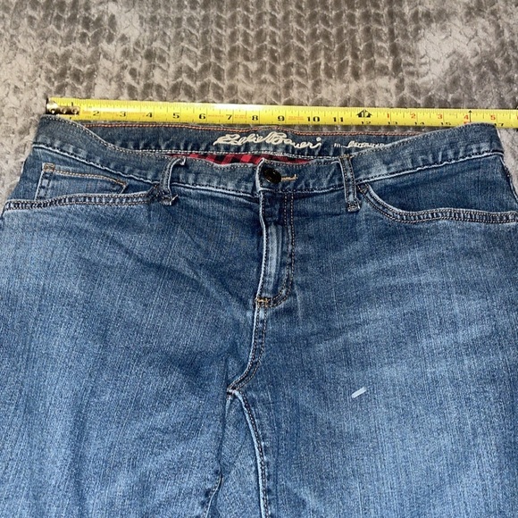 Eddie Bauer Boyfriend Fit Flannel Lined Jeans. Size 10. - Picture 6 of 11